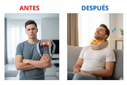 Masajeador Inteligente de Cuello – Alivio Instantáneo del Dolor y Tensión 💆‍♂️🔥