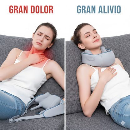 Masajeador Inteligente de Cuello – Alivio Instantáneo del Dolor y Tensión 💆‍♂️🔥