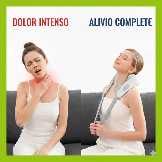 Masajeador Inteligente de Cuello – Alivio Instantáneo del Dolor y Tensión 💆‍♂️🔥